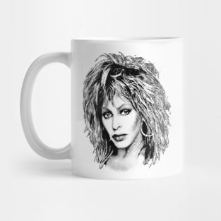 Tina Turner Halftone Mug